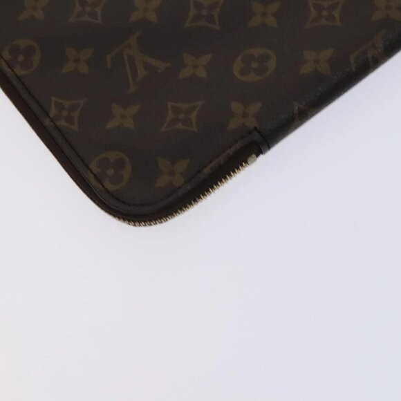 LOUIS VUITTON Monogram Posh Documents Clutch Bag M53456 LV Auth EC947 - Picture 9 of 16